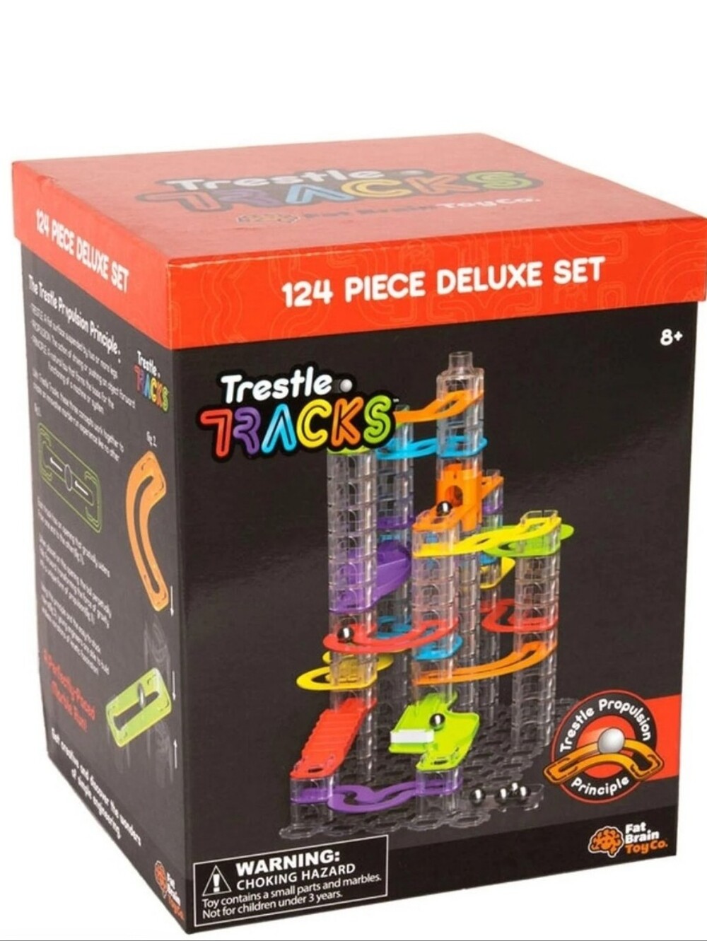 Fat Brain toys Trestle Tracks Deluxe set Marble run